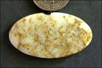 NATIVE GOLD IN QUARTZ DESIGNER CABOCHON (California, USA) --  24.6 CT.
